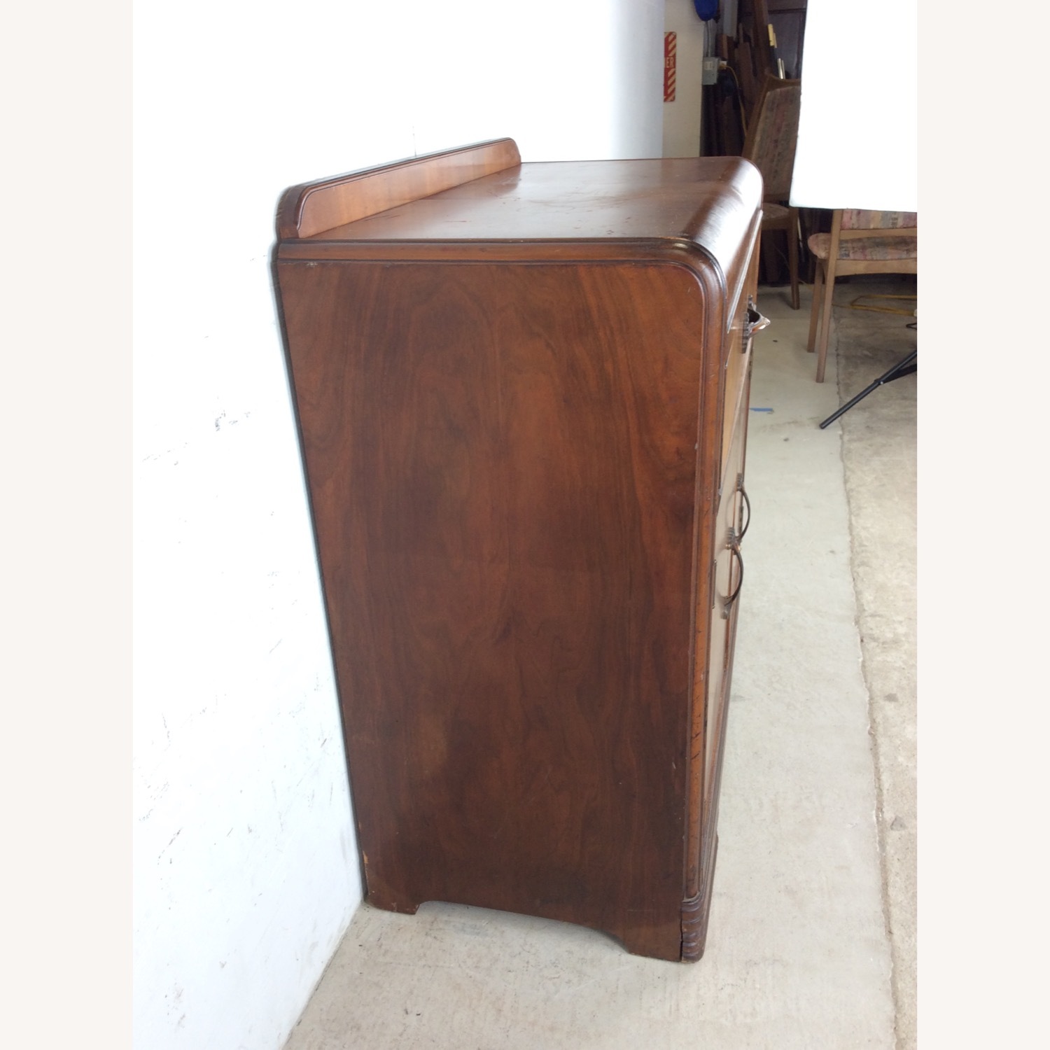 Antique Art Deco Compact Server with Waterfall Top - image-20