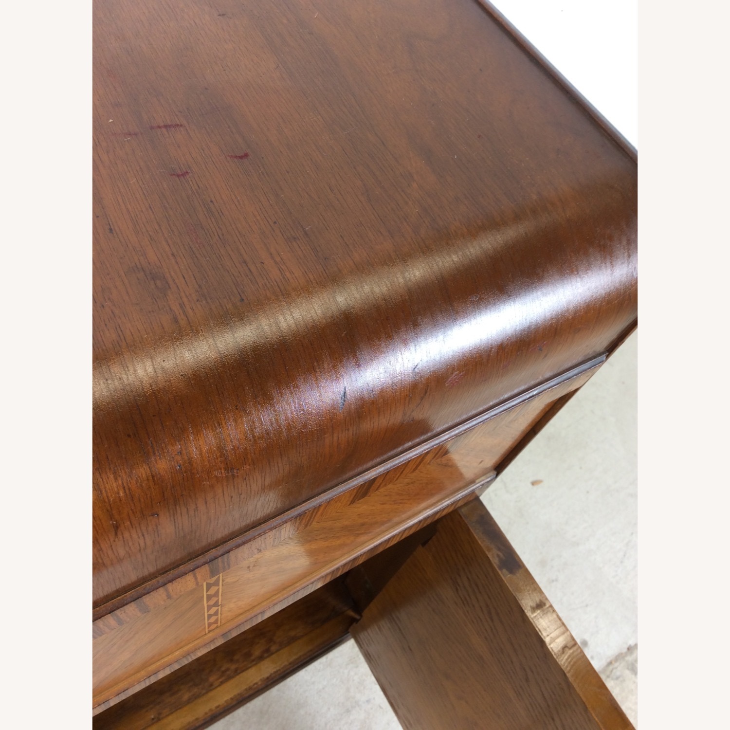 Antique Art Deco Compact Server with Waterfall Top - image-16