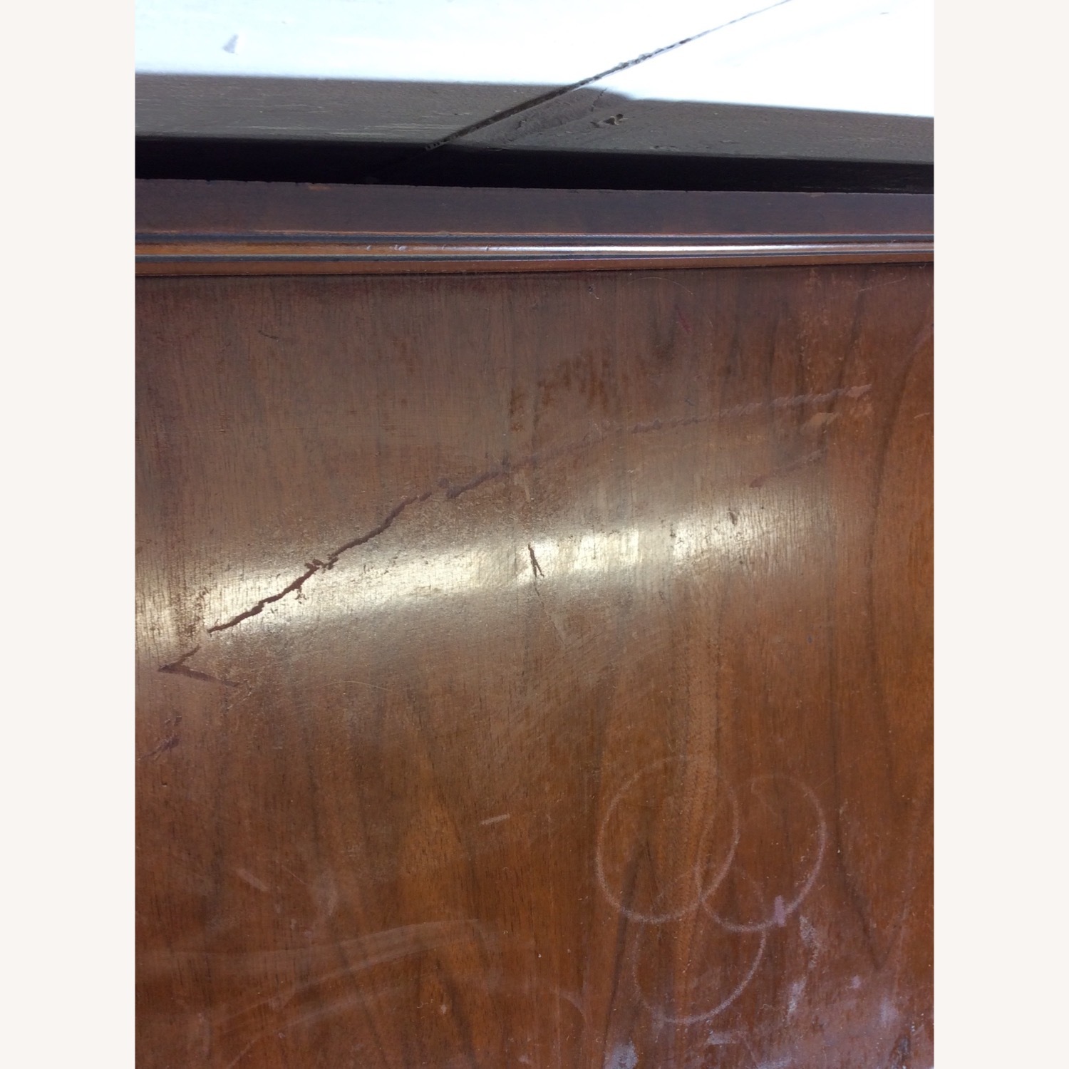 Antique Art Deco Compact Server with Waterfall Top - image-6