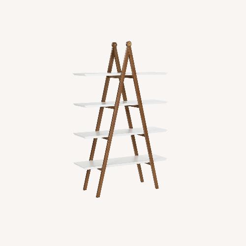 Used Article Dark Brown Wood Bookcase for sale on AptDeco