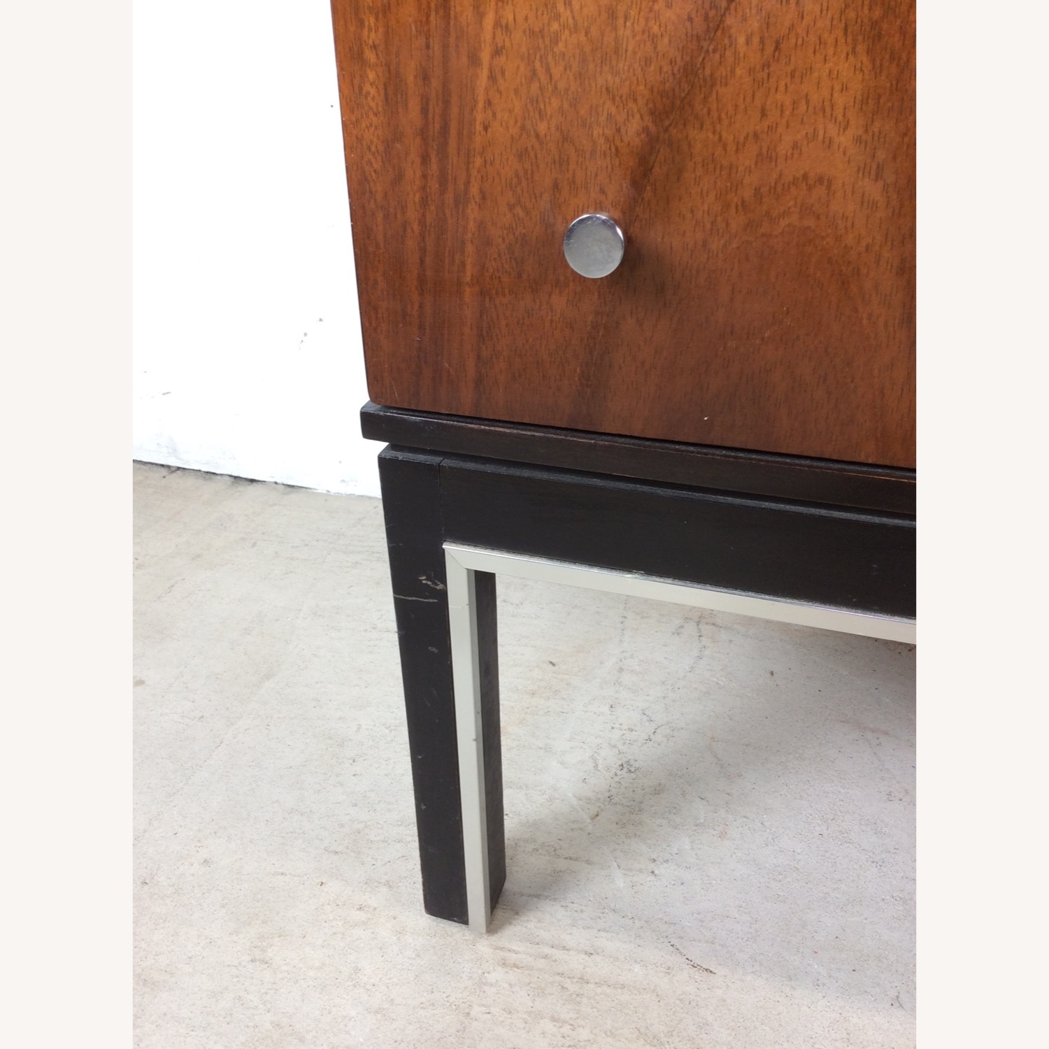 Pair Mid Century Nightstands with Chrome Accents - image-13