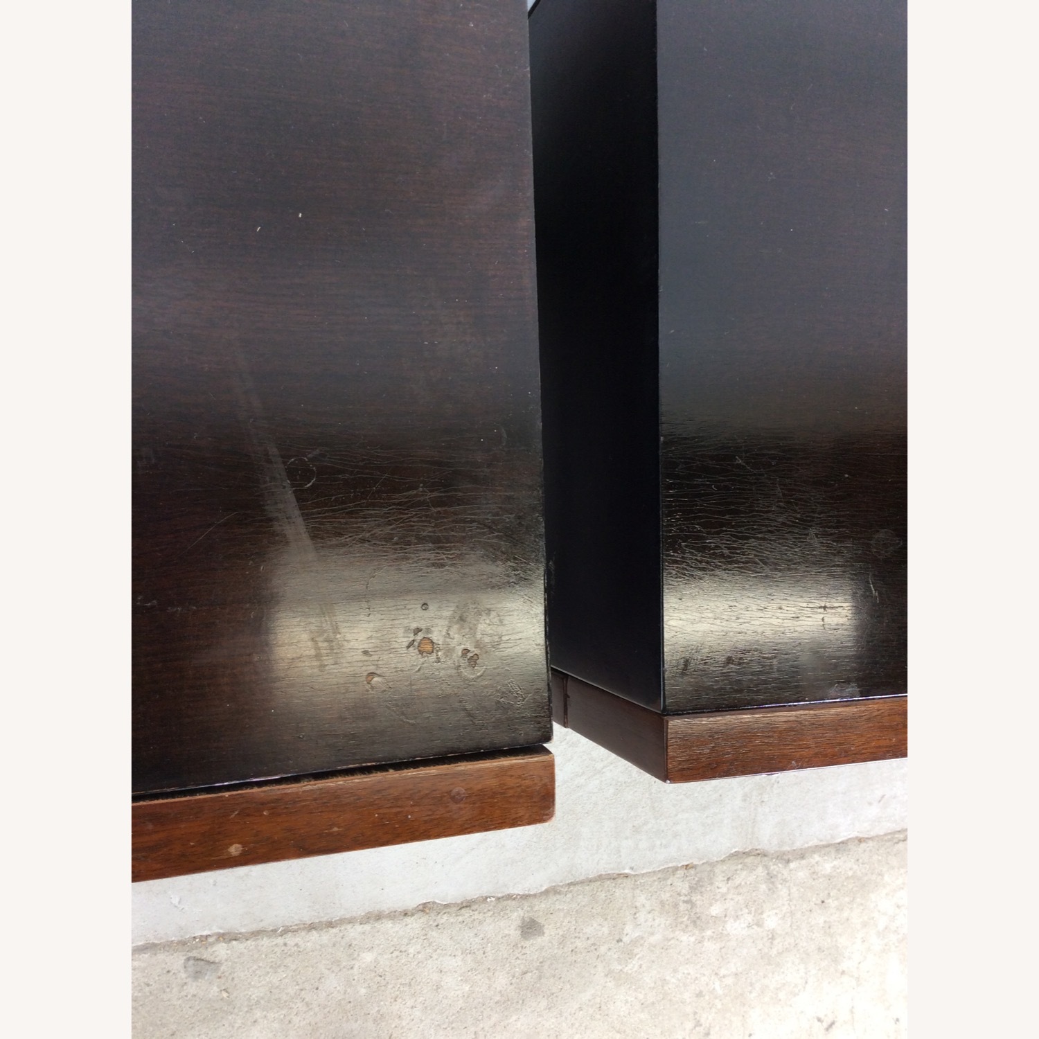 Pair Mid Century Nightstands with Chrome Accents - image-8