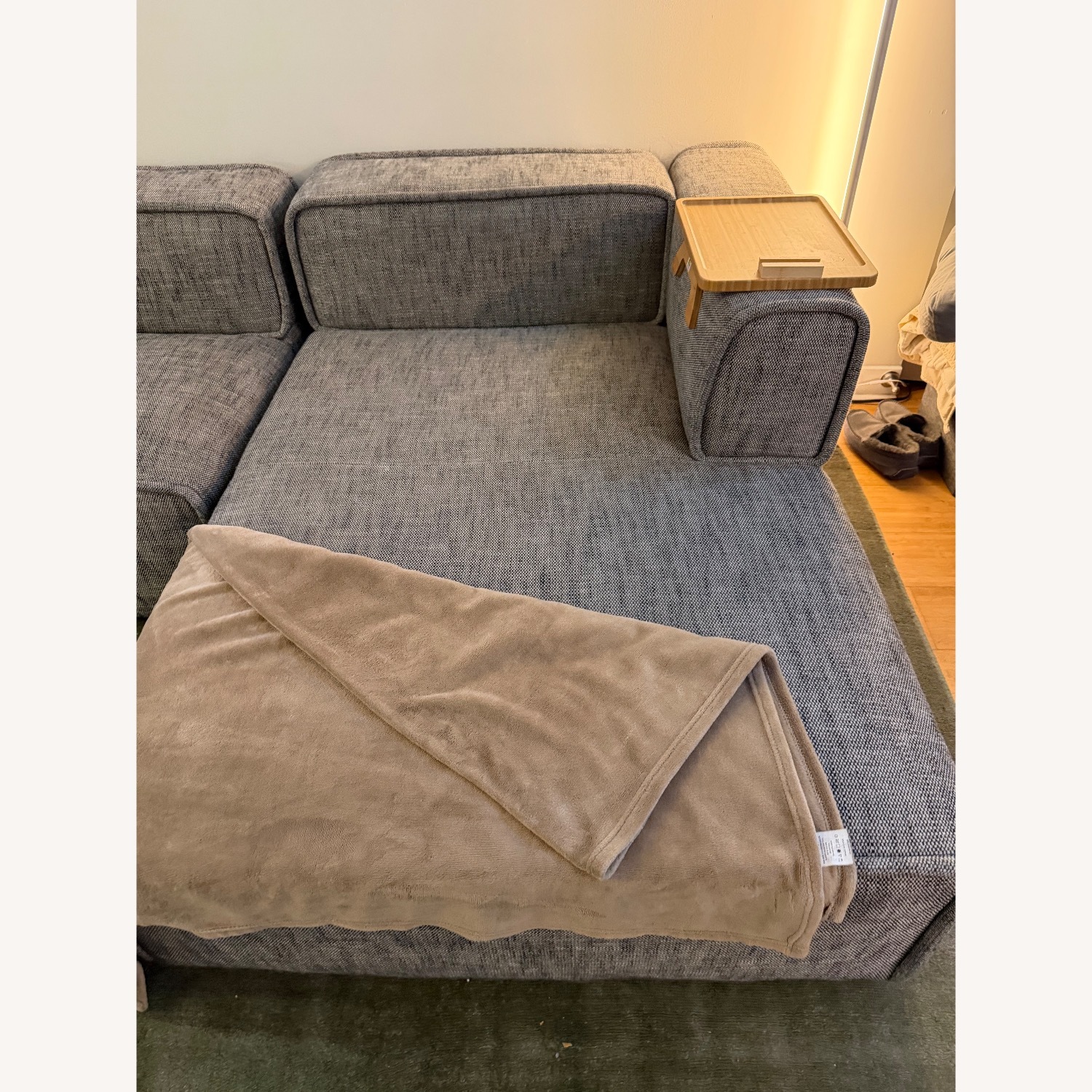 Article Quadra Light Gray Fabric 3+ Piece Sectional - image-6