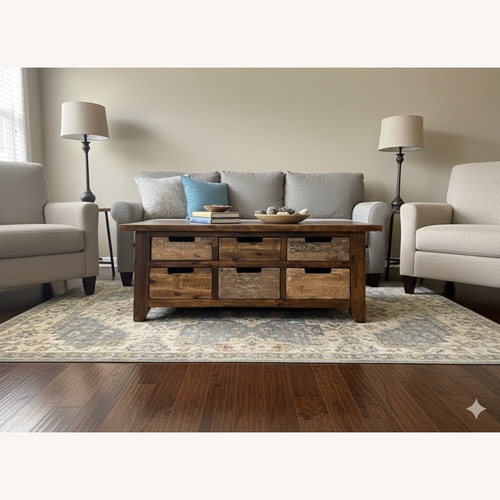 Used Jofran Painted Canyon Box Cocktail Table for sale on AptDeco