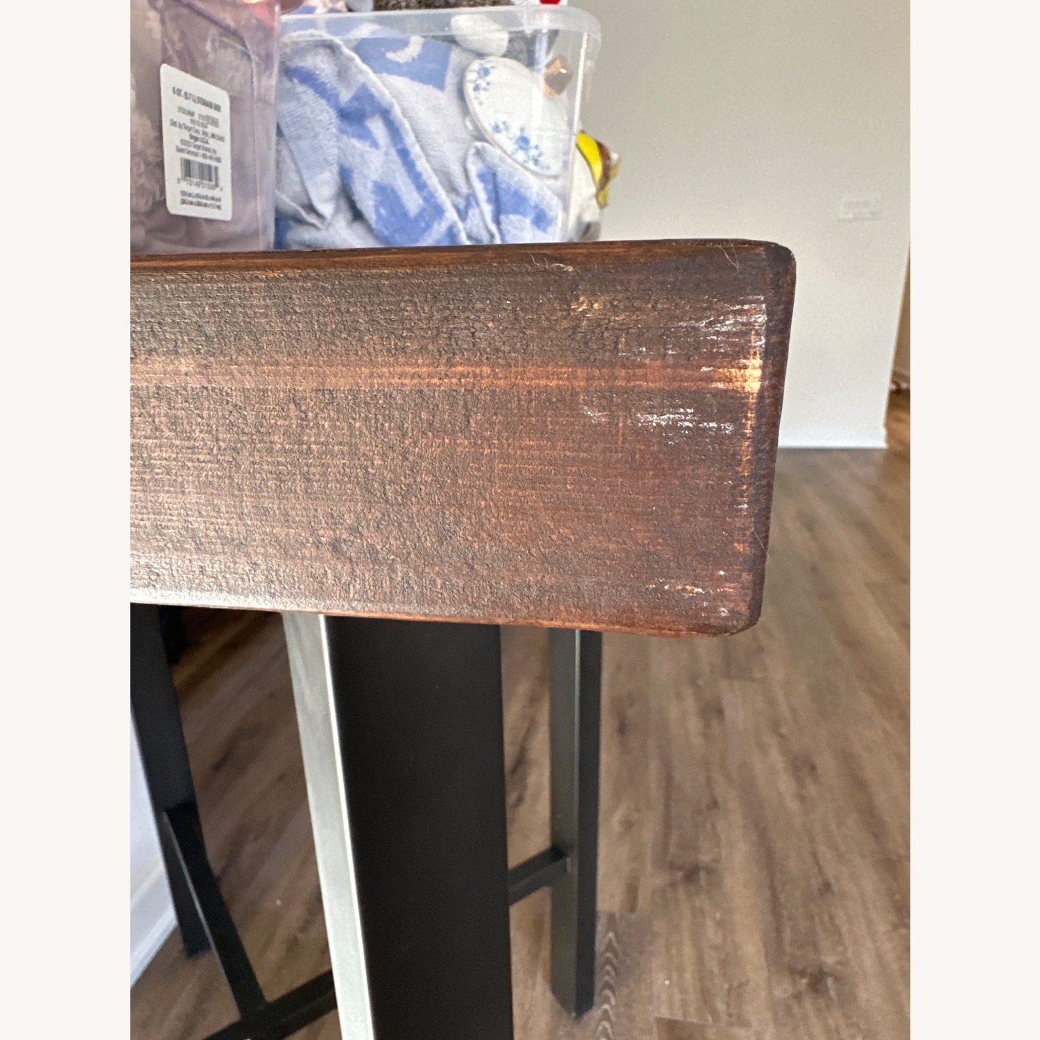 Williams Sonoma Dark Brown Wood Dining Table - image-4