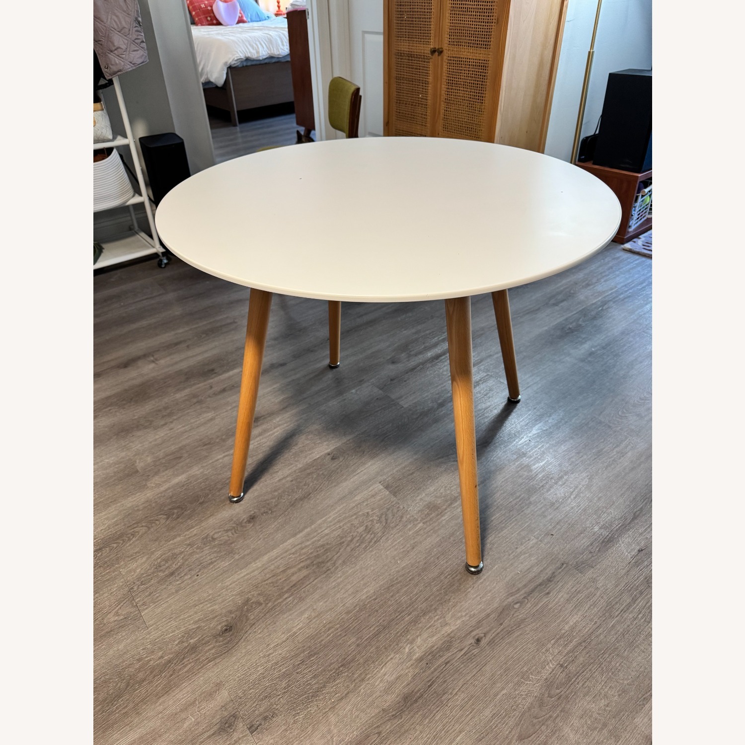 Modway White Wood Dining Table - image-4