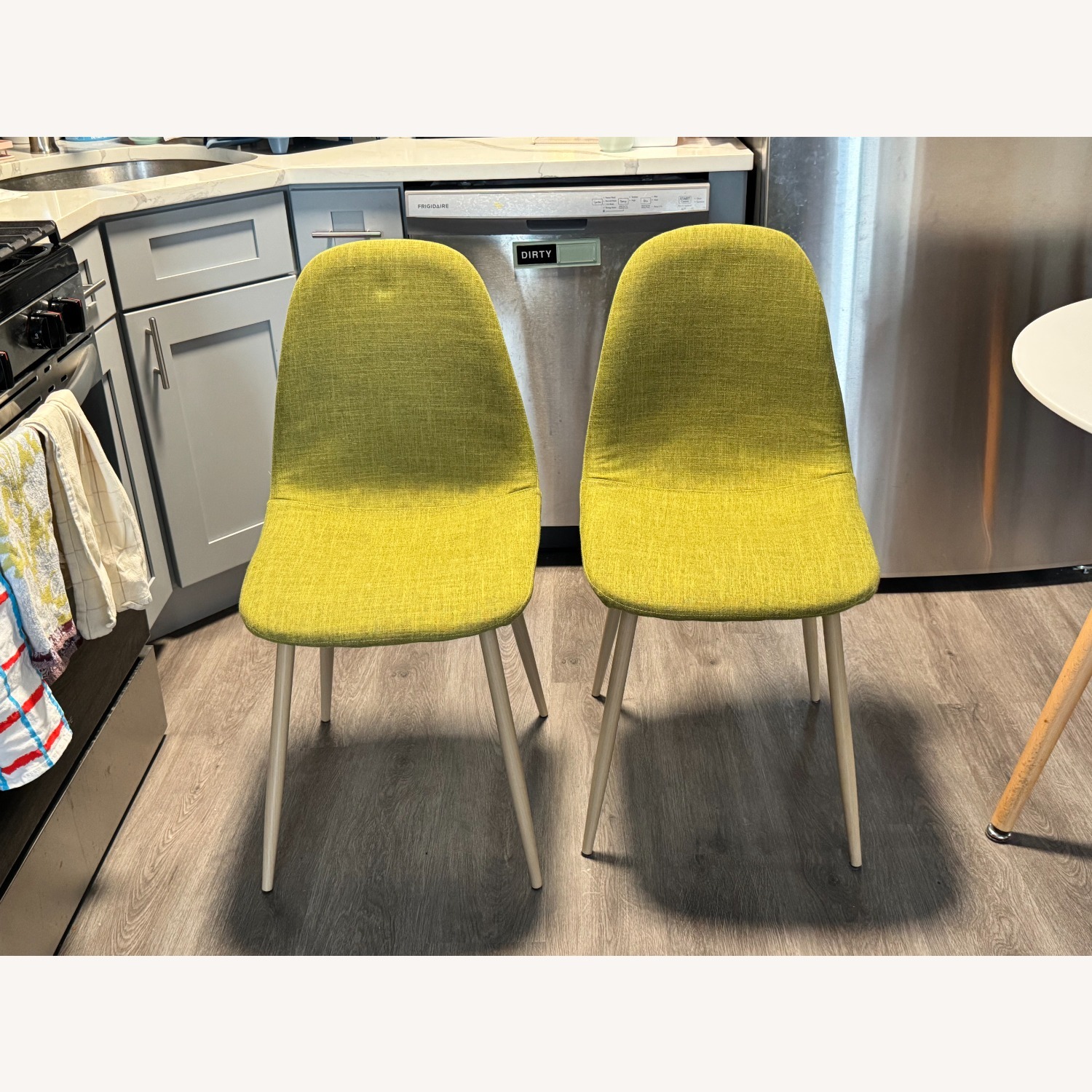 Target Green Upholstered Dining Chairs - image-2