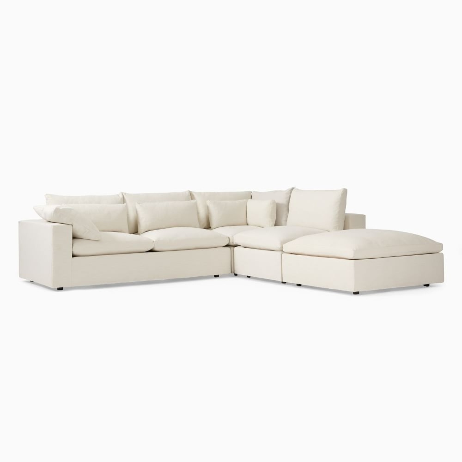 West Elm Harmony Natural 3+ Piece Sectional - image-12