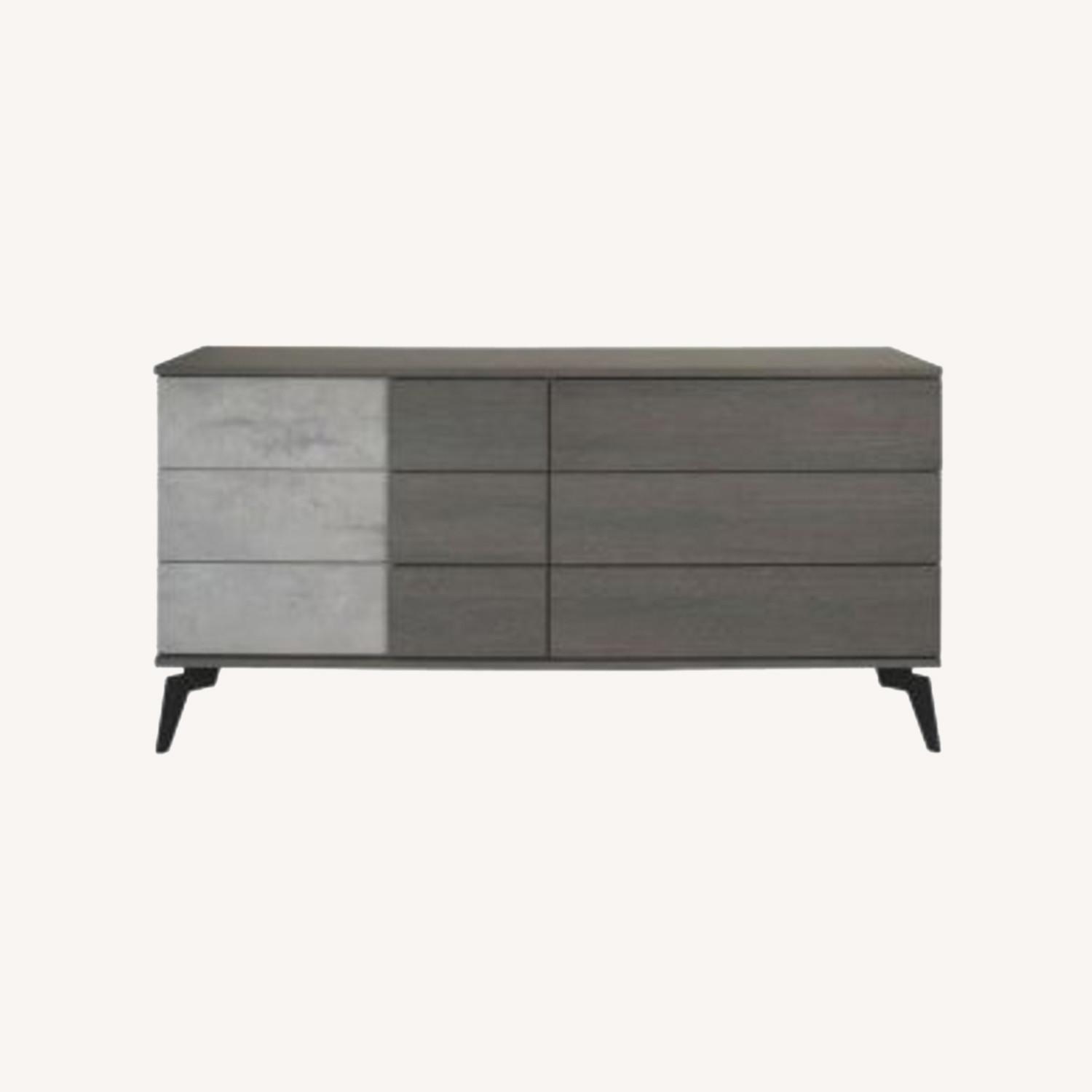 Wayfair Light Gray Wood Dresser - image-0