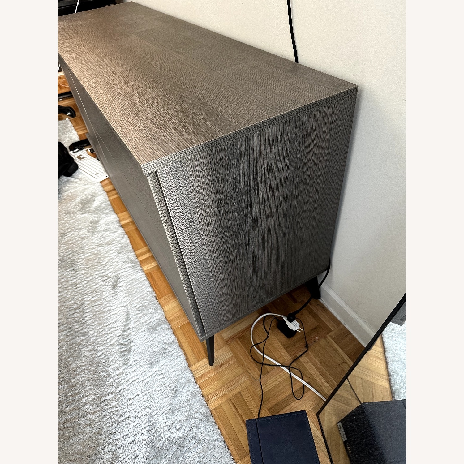 Wayfair Light Gray Wood Dresser - image-4