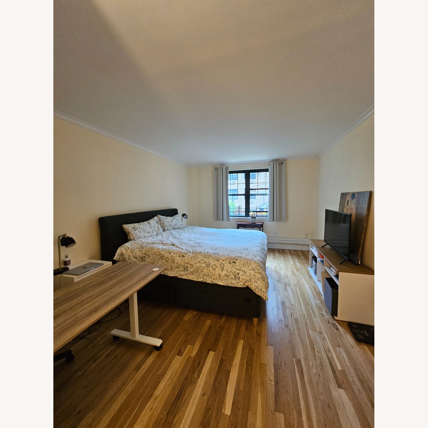 IKEA IDANAS Gray Storage King Bed - image-2