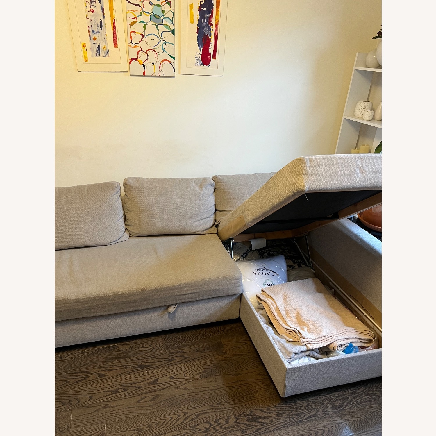 IKEA Friheten Sleeper Sofa with Chaise Storage  - image-3