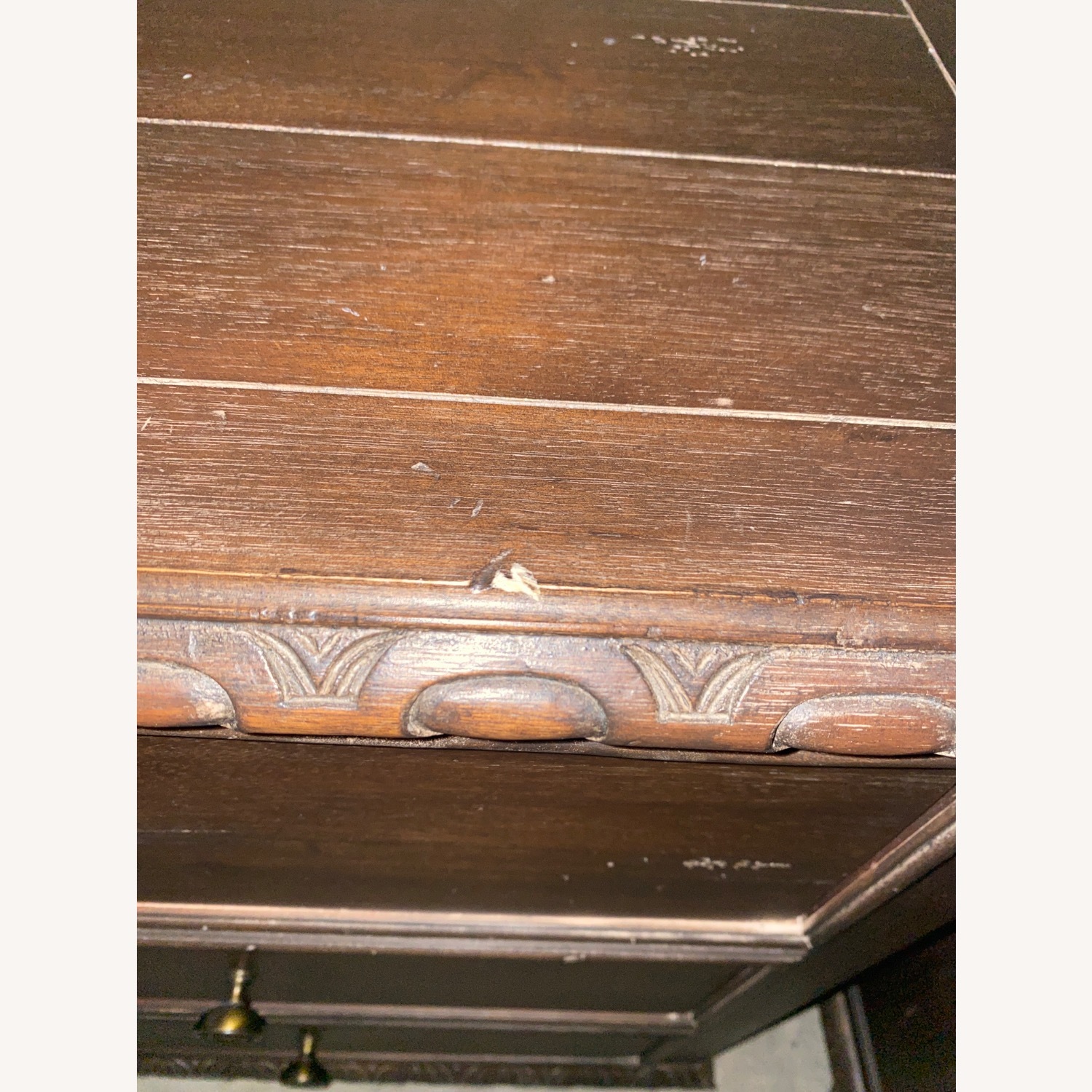 Restoration Hardware Dark Brown Wood Nightstands - image-2