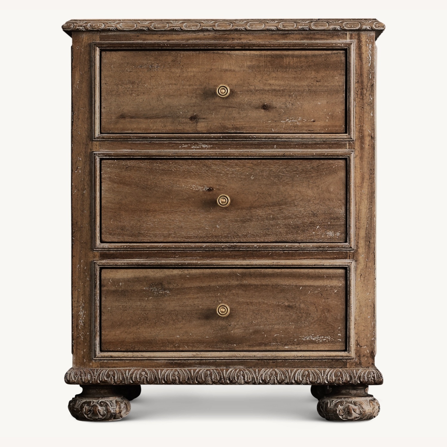 Restoration Hardware Dark Brown Wood Nightstands - image-0