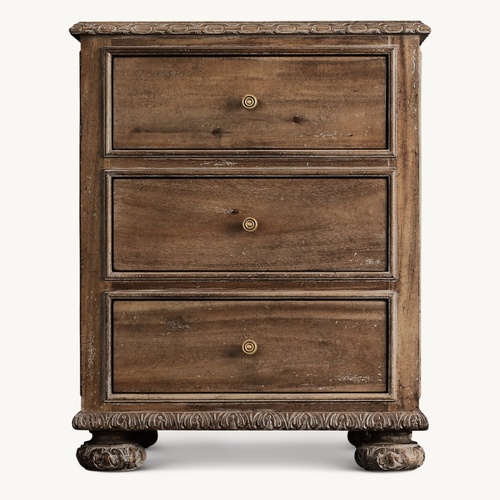 Used Restoration Hardware Dark Brown Wood Nightstands for sale on AptDeco
