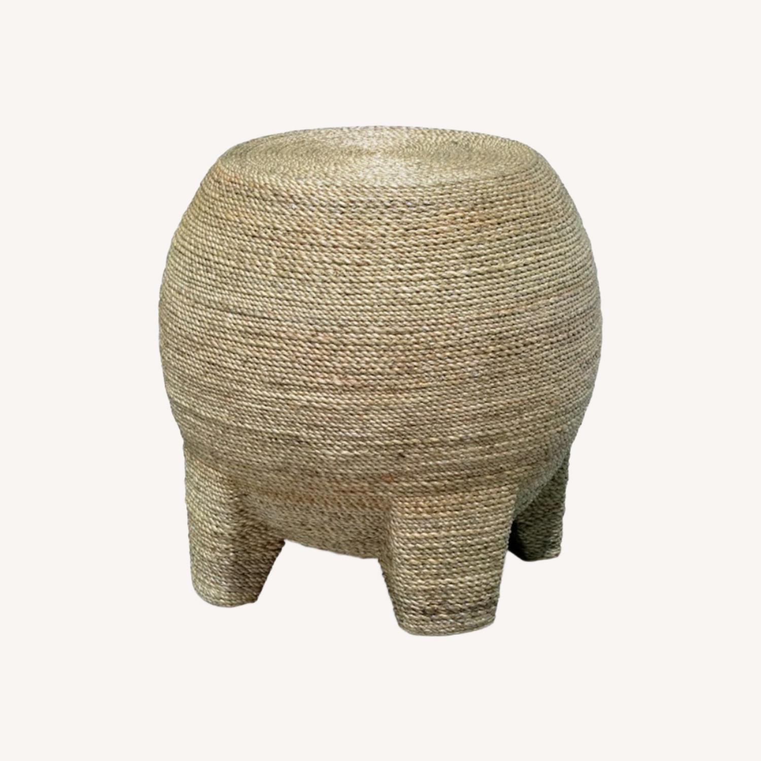 Palecek Wrapped Rope Bulb Stool/Table Décor - image-0