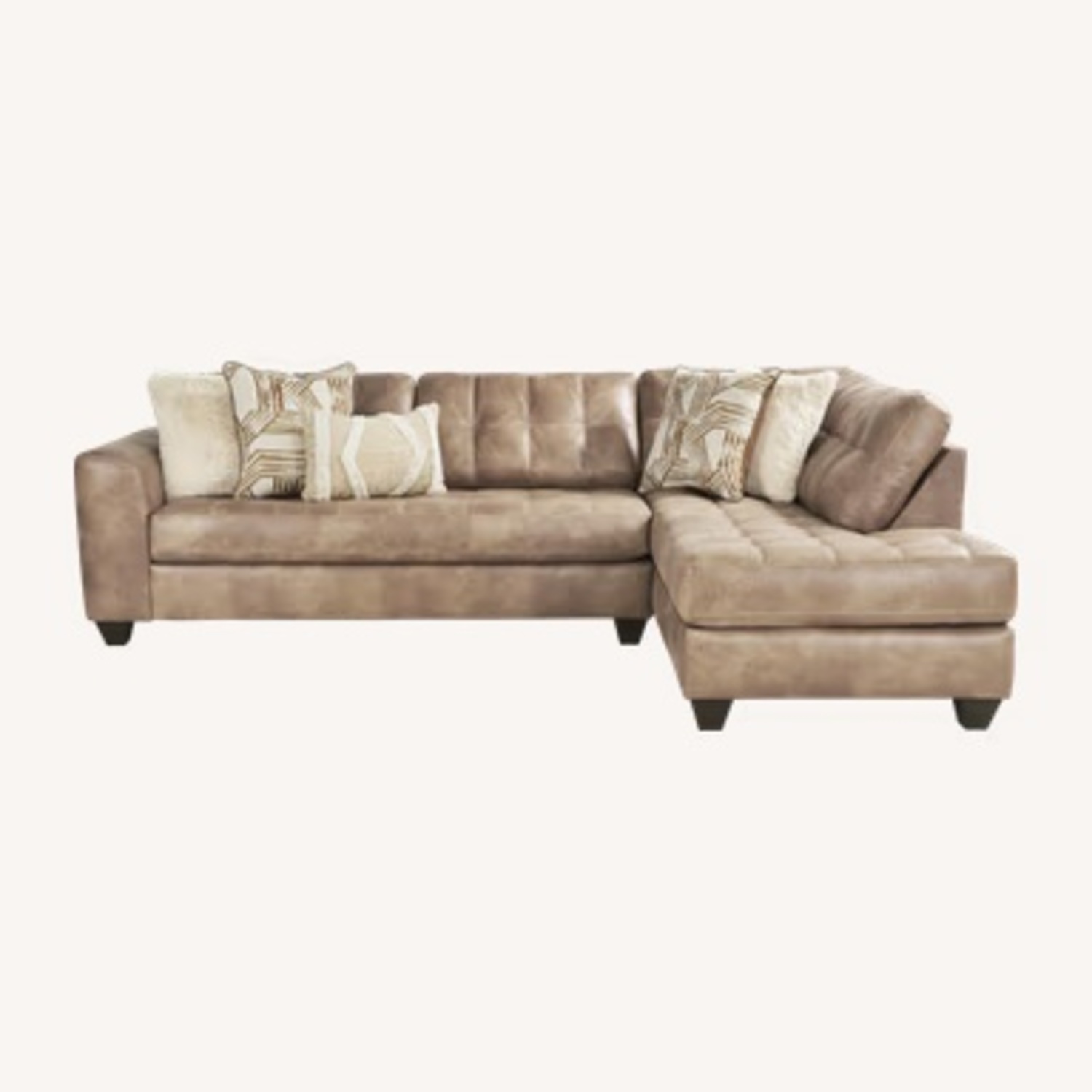 Bellini Laf 2 Pc Sofa + Chaise Camel - image-5