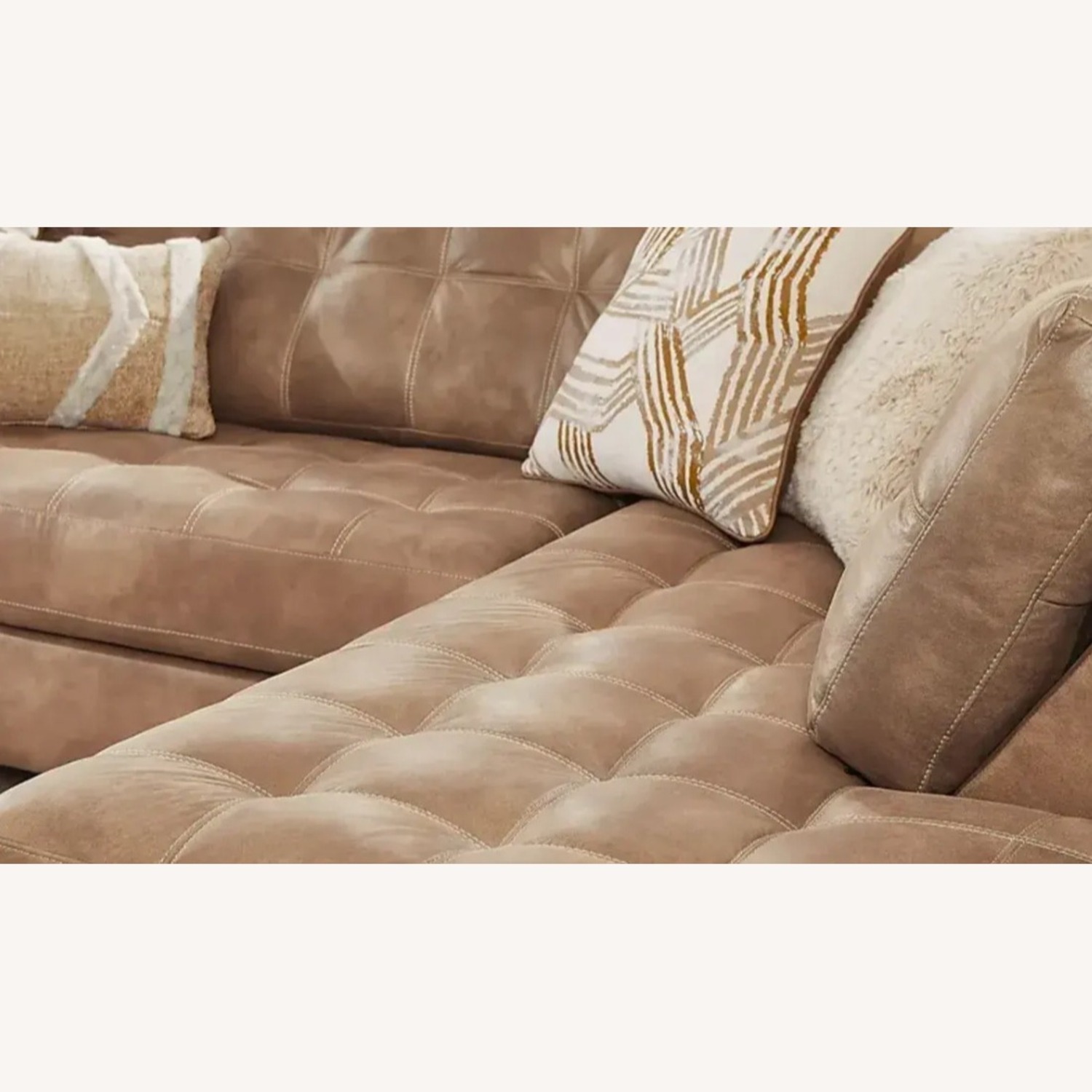 Bellini Laf 2 Pc Sofa + Chaise Camel - image-4