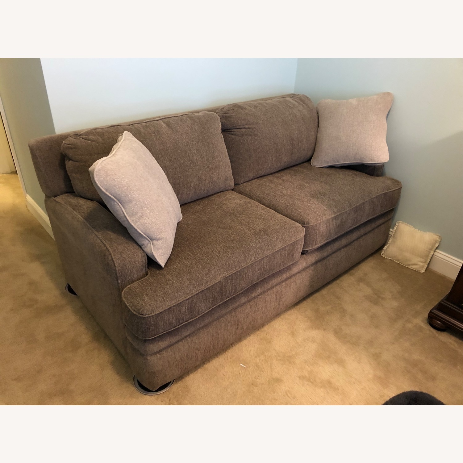 Lazy Boy Light Gray Fabric Sleeper Sofa - image-5