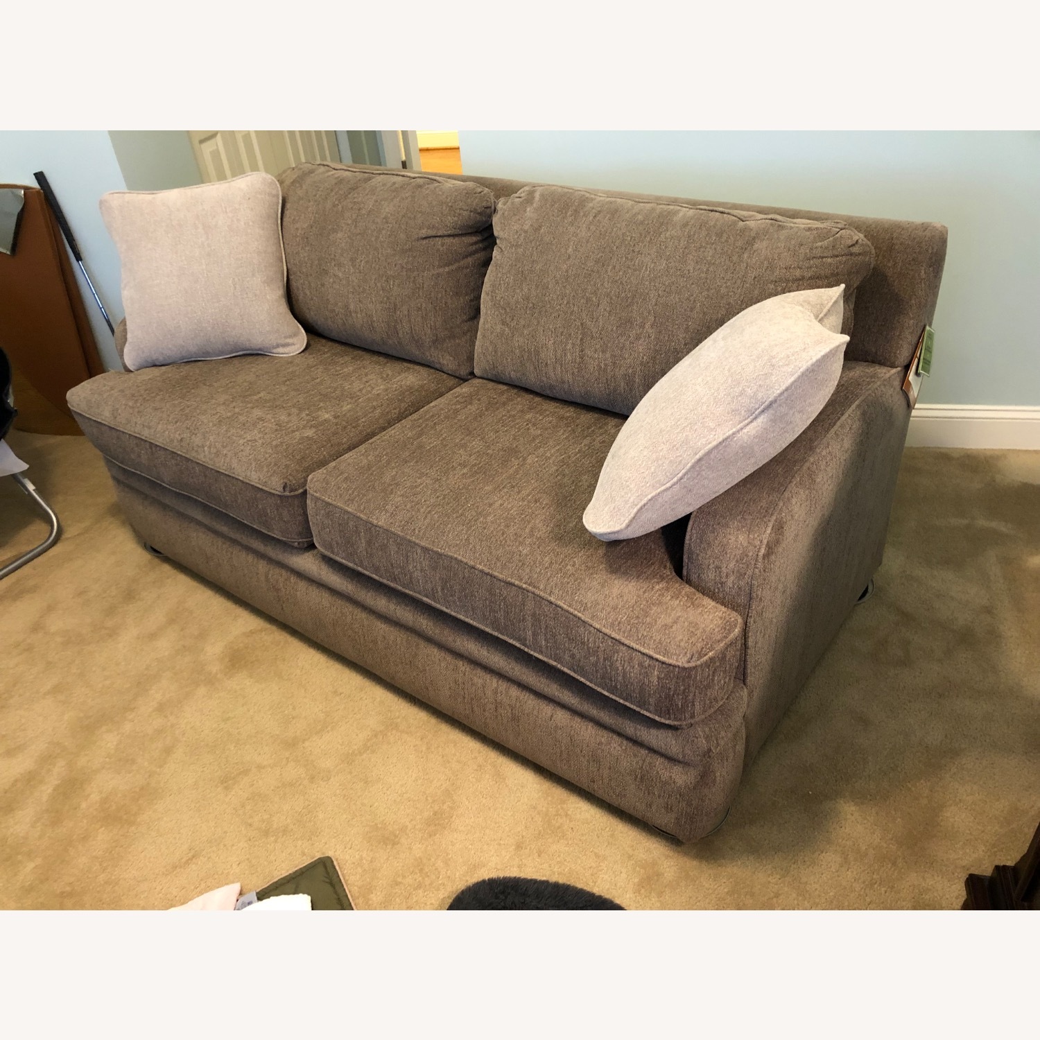 Lazy Boy Light Gray Fabric Sleeper Sofa - image-4