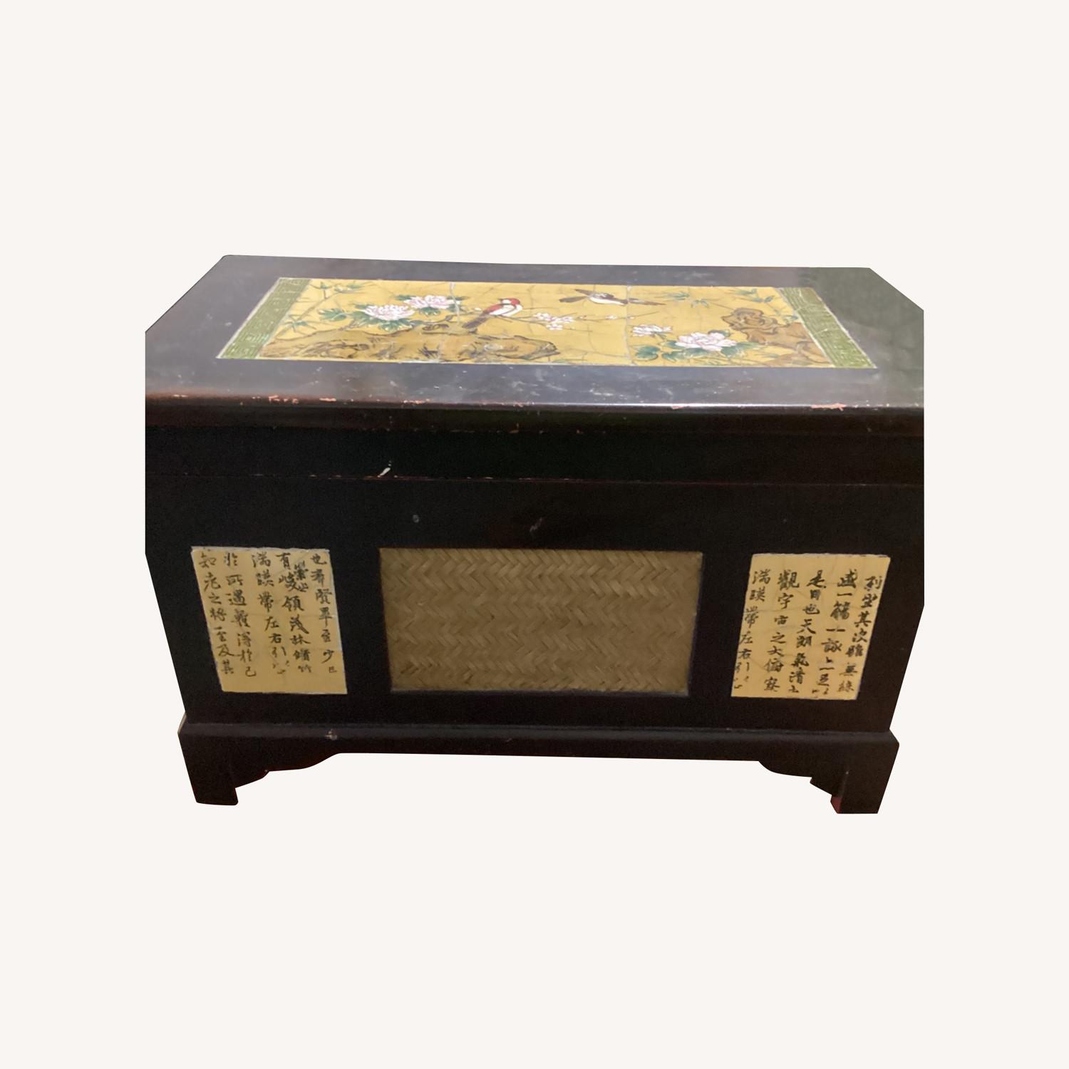 Antique Box with Chinese Design - image-0
