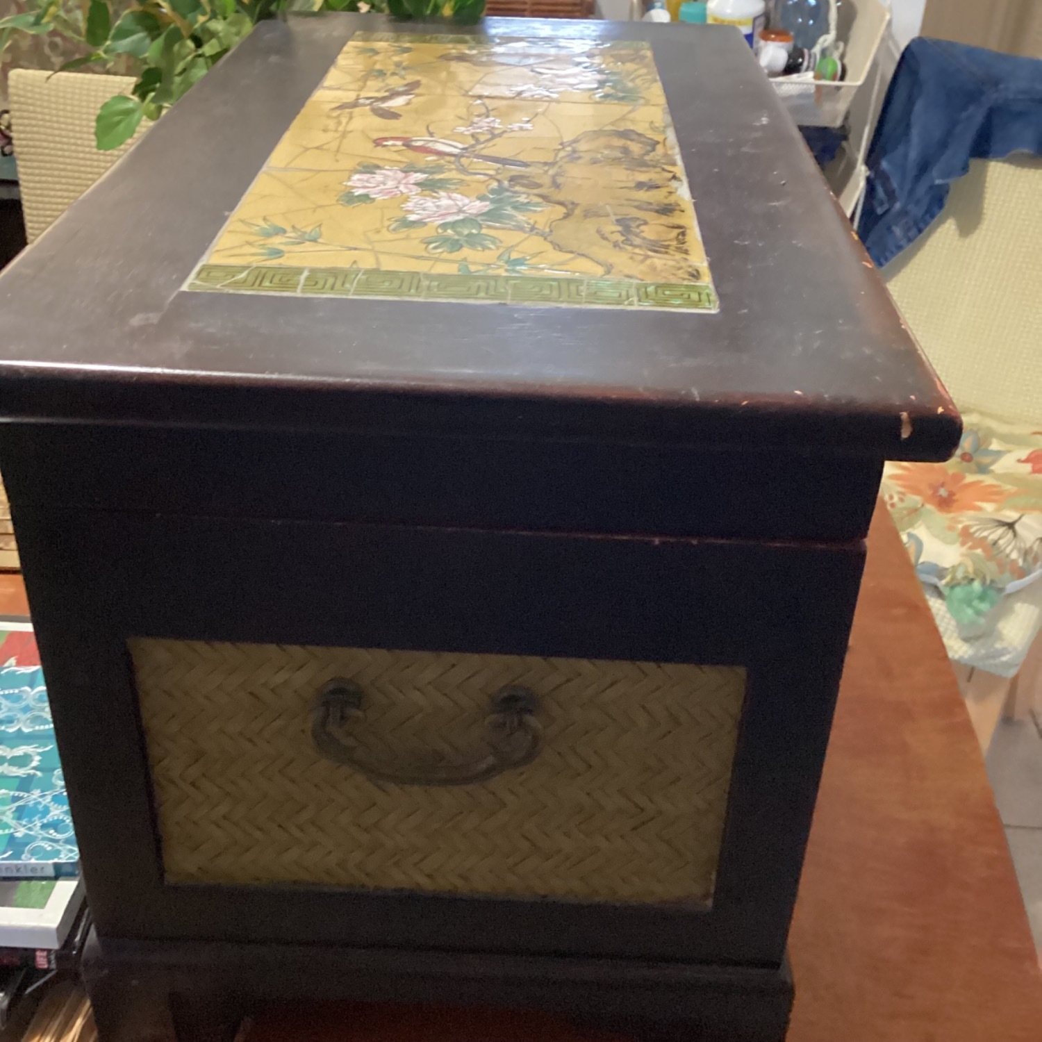 Antique Box with Chinese Design - image-2