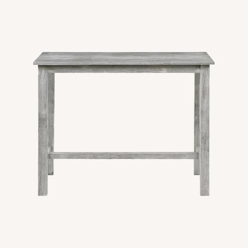 Used Wayfair Light Gray Wood Dining Table for sale on AptDeco