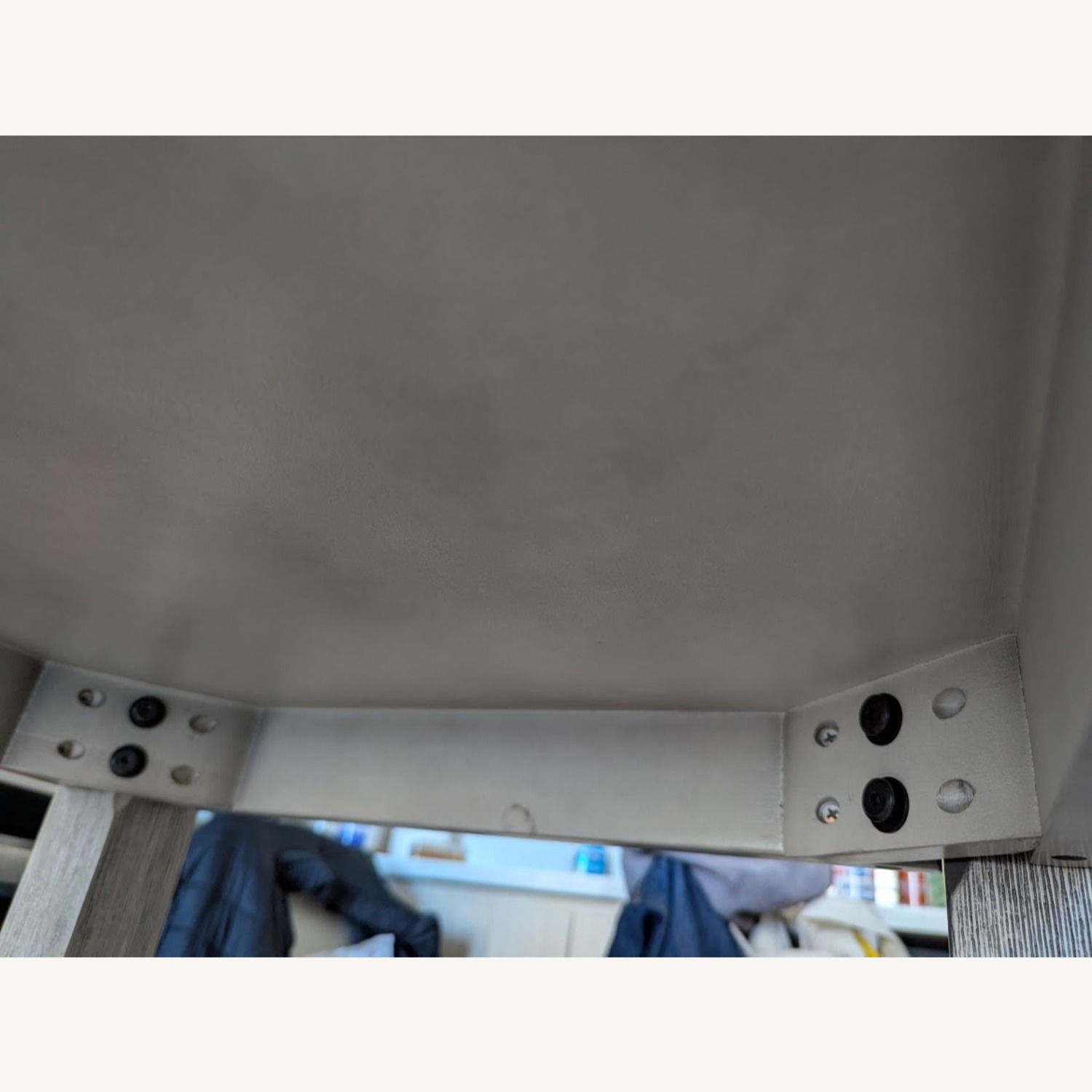 Wayfair Light Gray Wood Dining Table - image-6