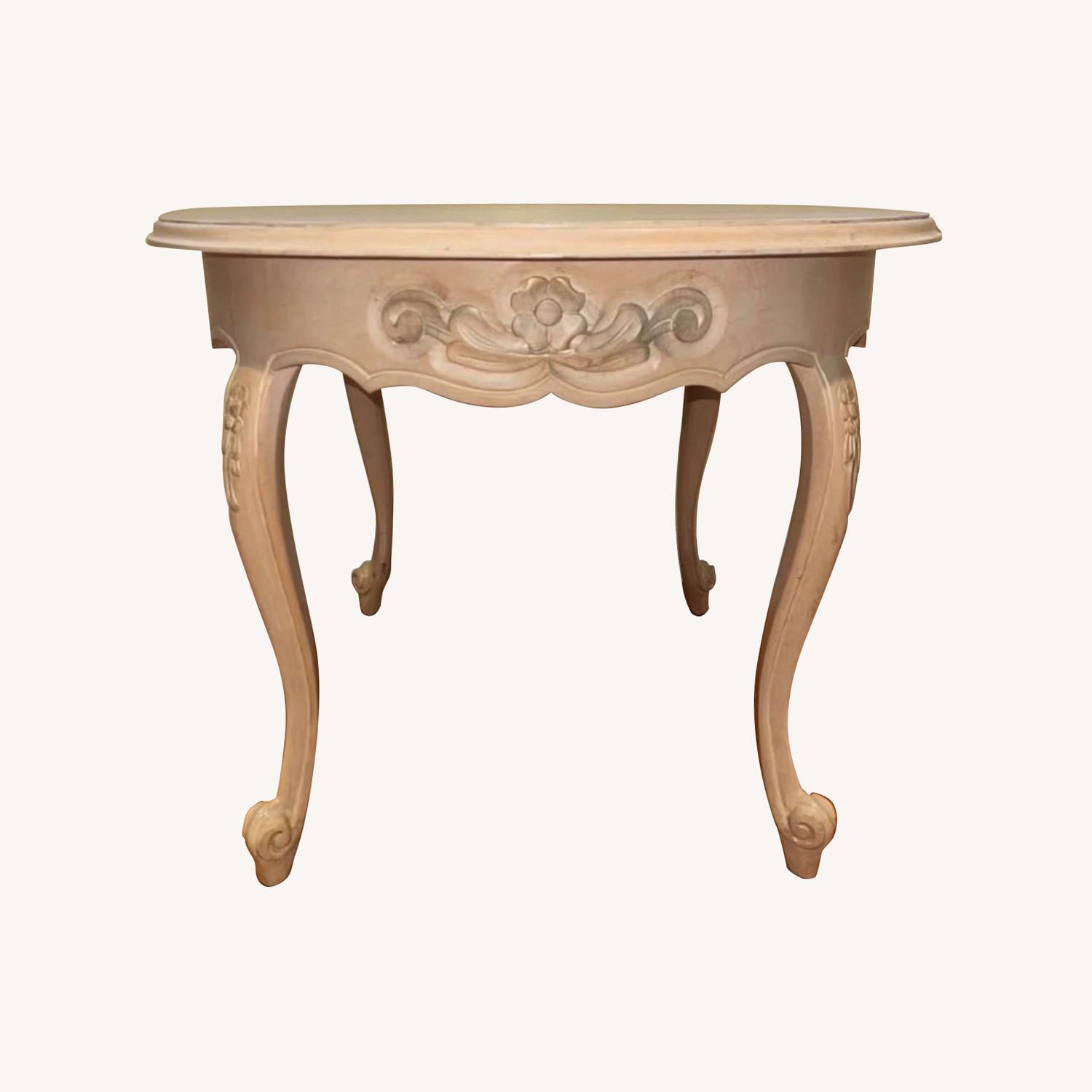 French-Style Round Side Table - image-0
