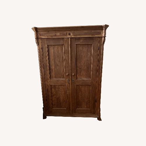 Used Natural Wood Armoire for sale on AptDeco