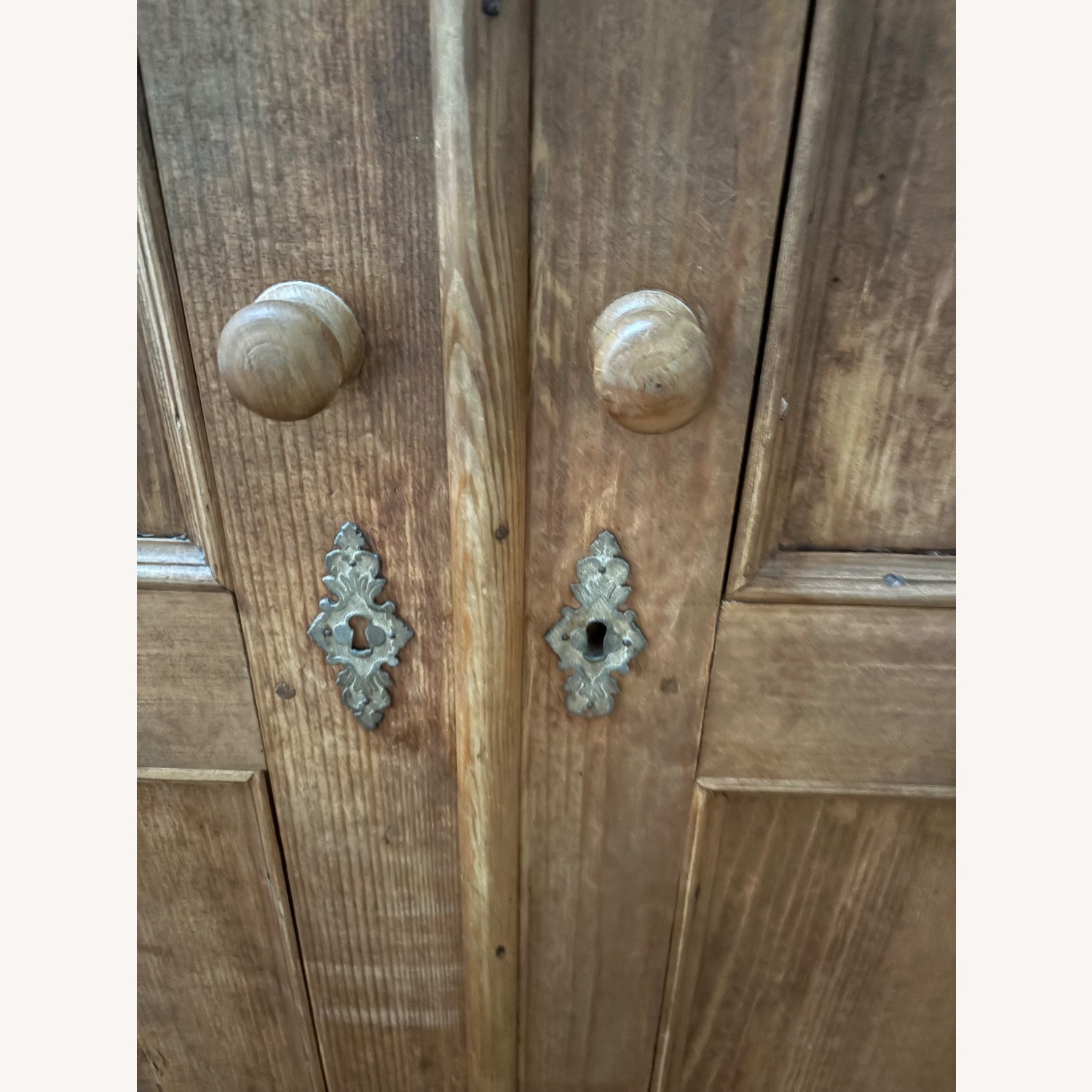 Natural Wood Armoire - image-5
