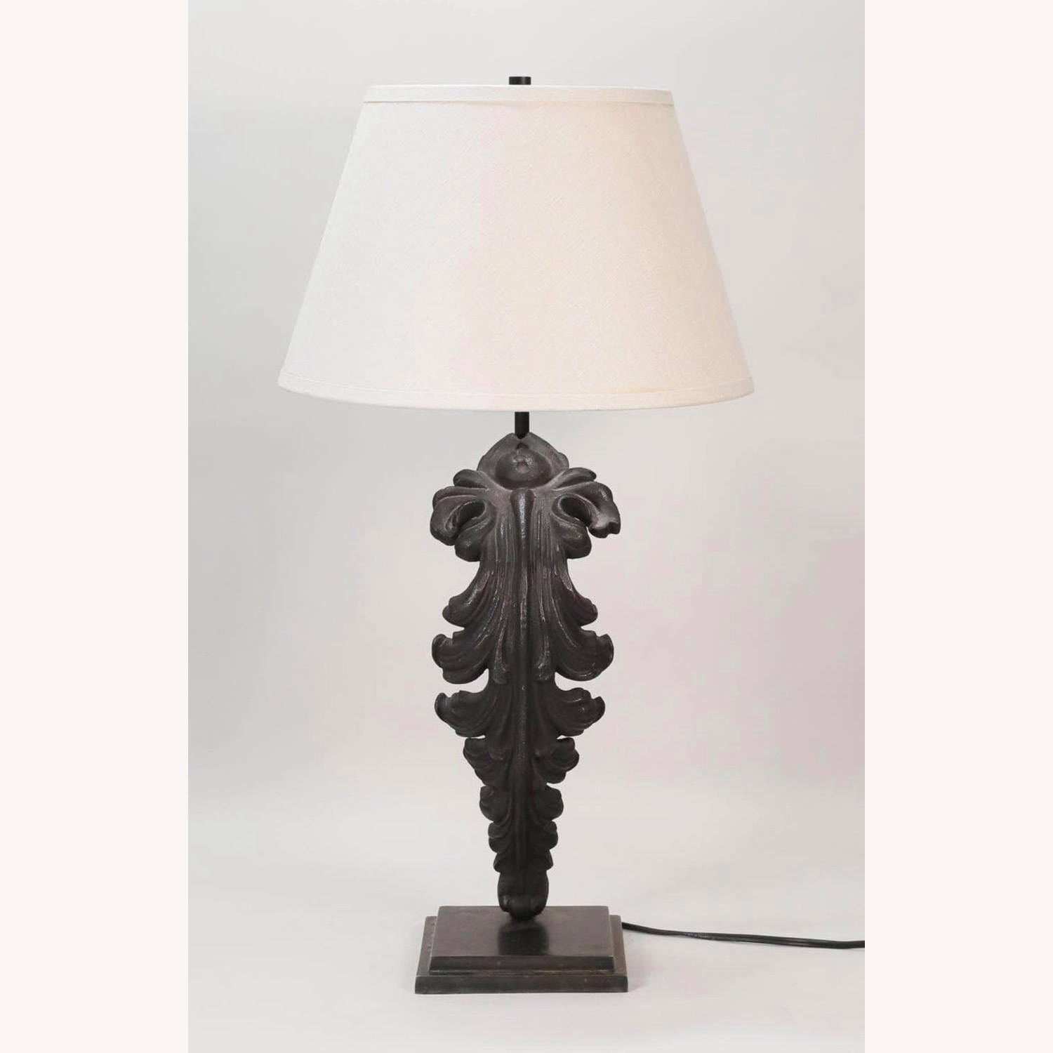 RH Cast Metal Acanthus Leaf Table Lamp - image-7