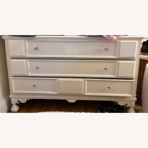 Used White Wood Dresser for sale on AptDeco