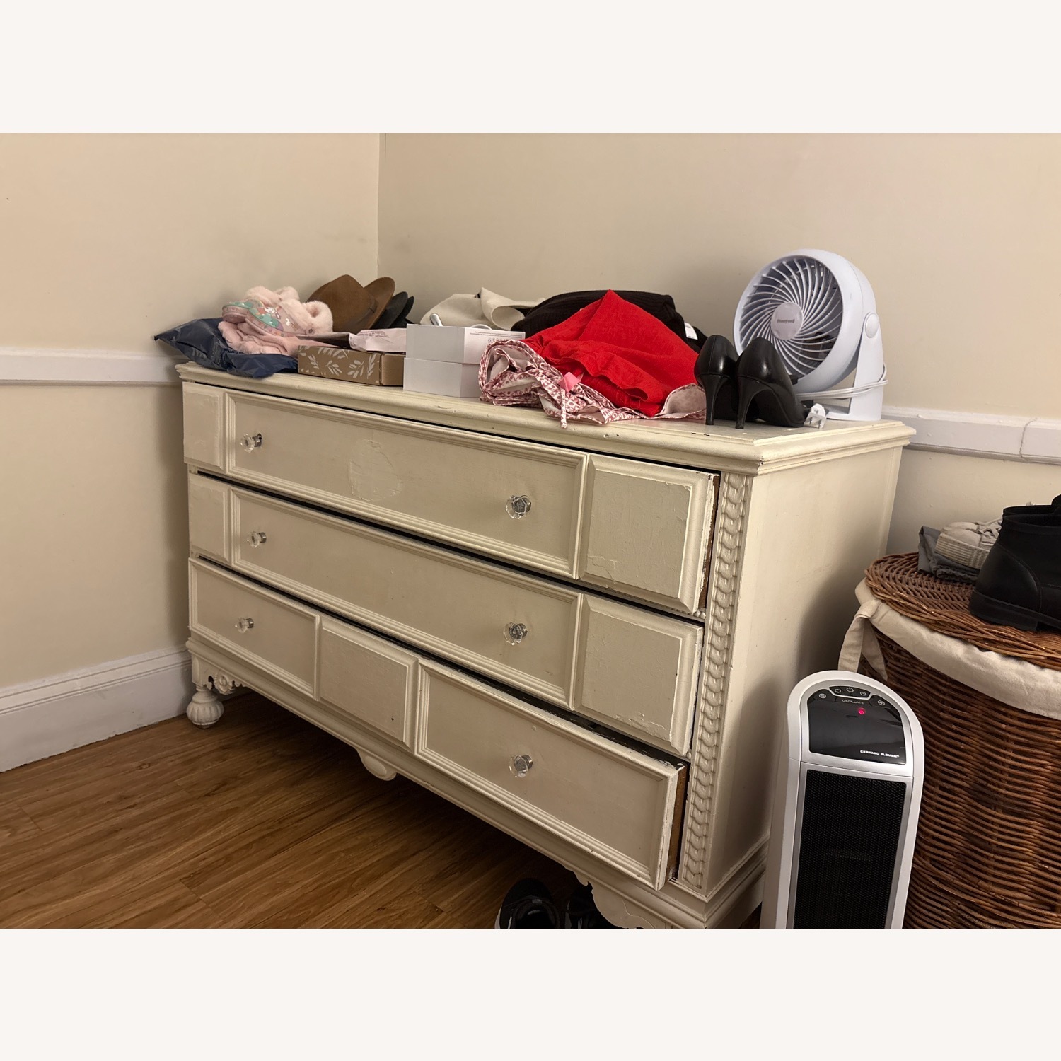 White Wood Dresser - image-3