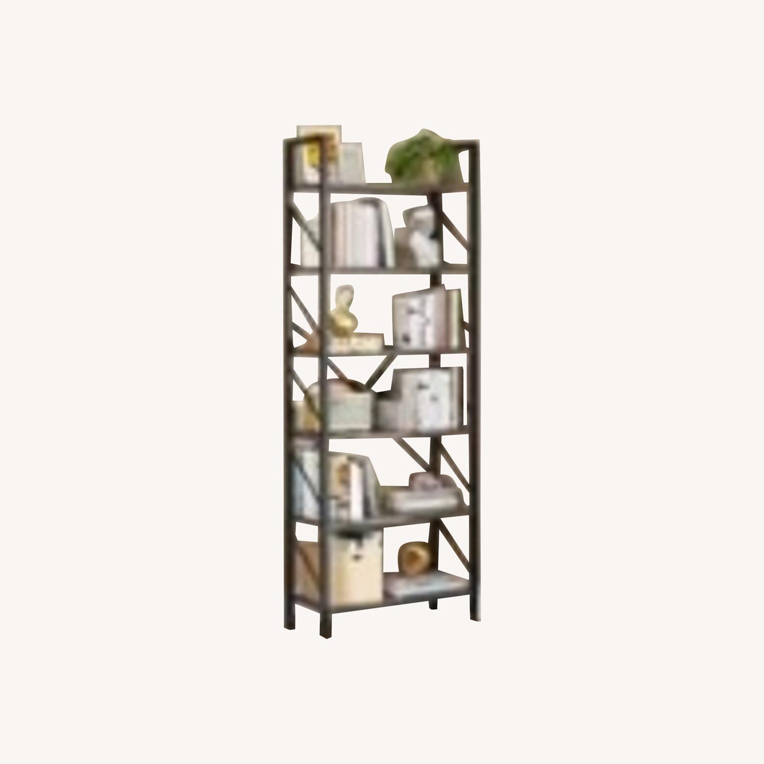 6 Tier Wooden Bookshelf - image-0
