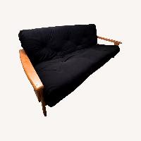Black Fabric Sleeper Sofa