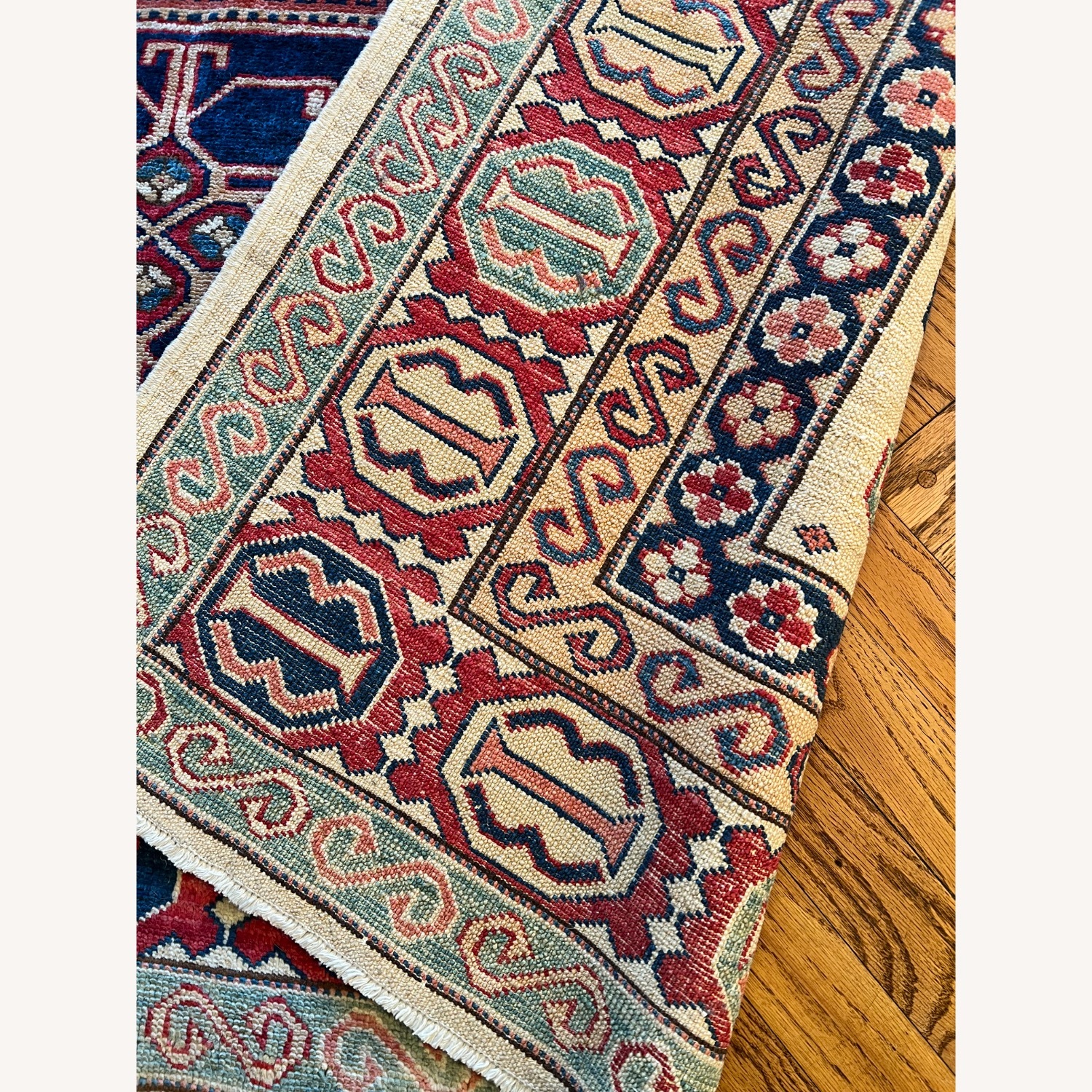 Kilim Rugs Wool Area Rug 4' x 8' - image-3