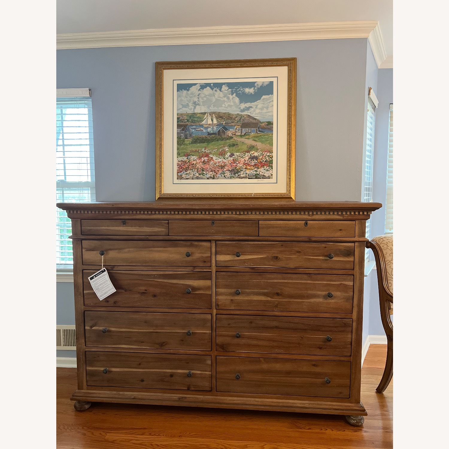 John Atwater Framed Coastal Village Art  - image-4