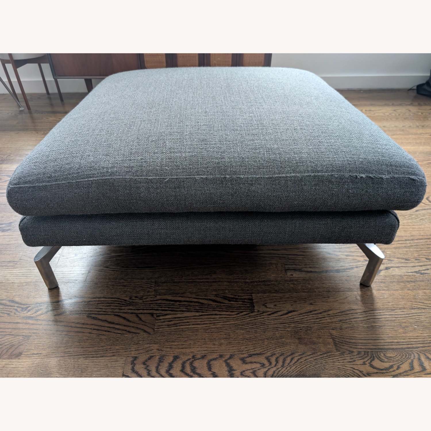 Design Within Reach Como Dark Gray Fabric Ottoman - image-8