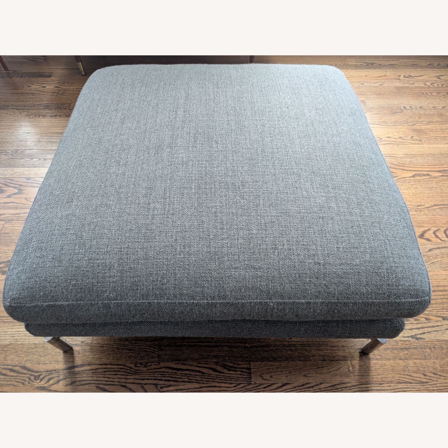 Design Within Reach Como Dark Gray Fabric Ottoman - image-3