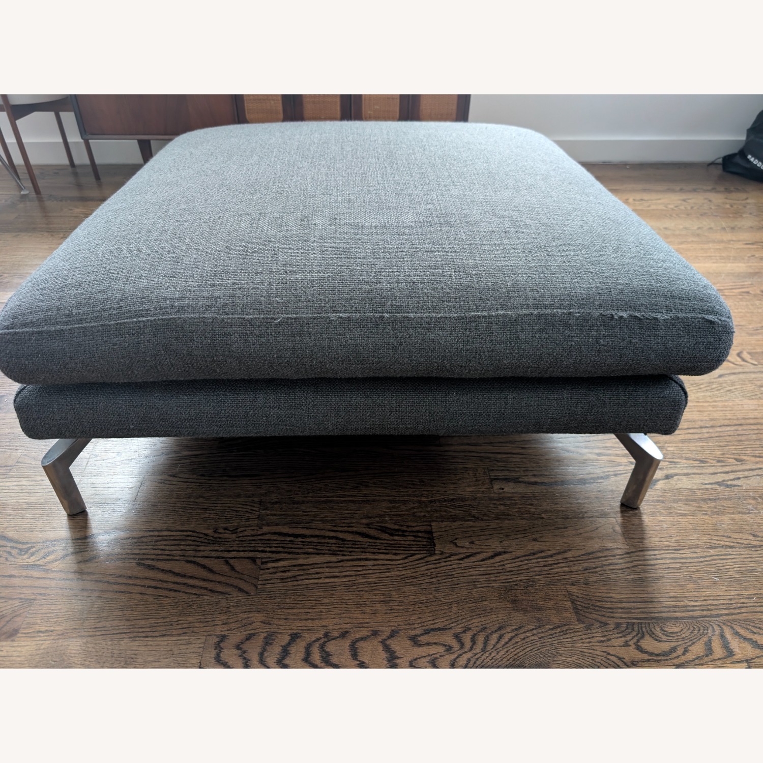 Design Within Reach Como Dark Gray Fabric Ottoman - image-5