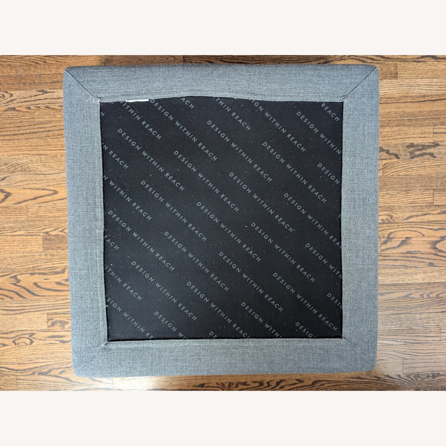 Design Within Reach Como Dark Gray Fabric Ottoman - image-2