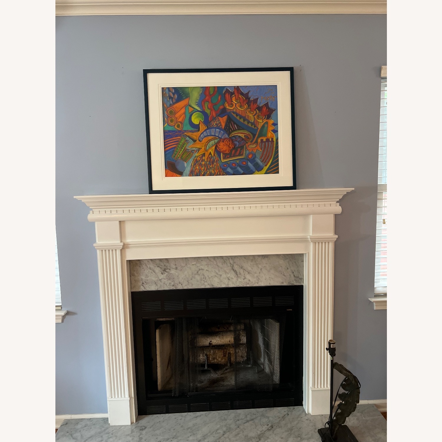 Vintage Abstract Oil Painting Print - image-4