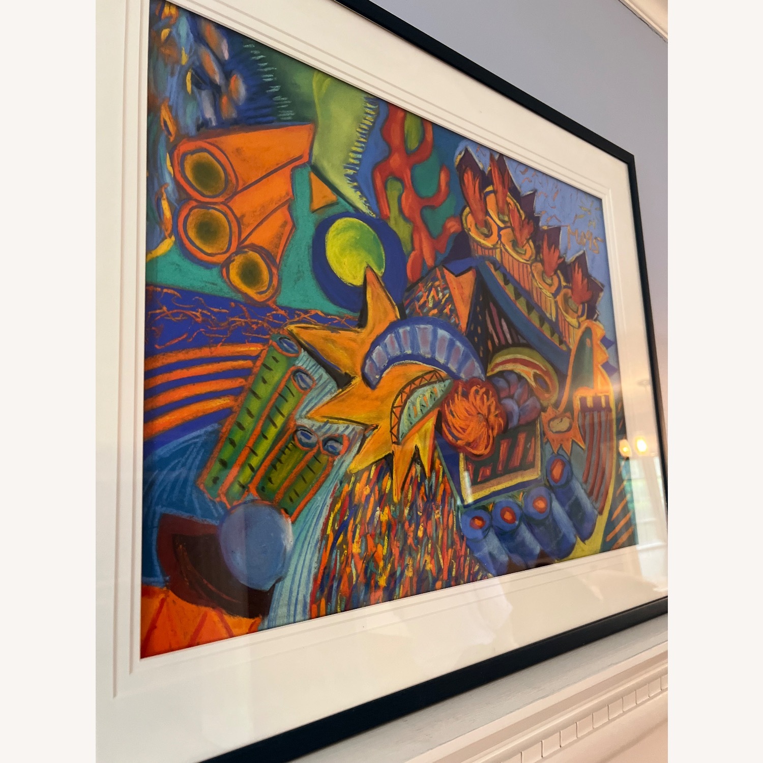 Vintage Abstract Oil Painting Print - image-3