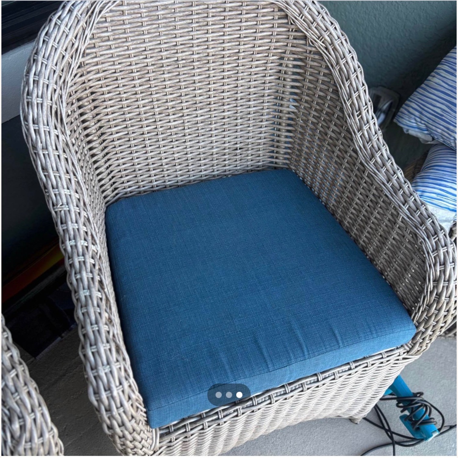 Light Gray Wicker Patio Furniture - image-3