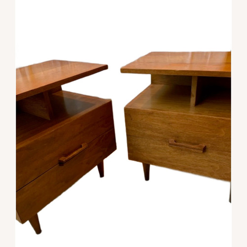 Used Vintage/Antique Dark Brown Wood Side Tables for sale on AptDeco