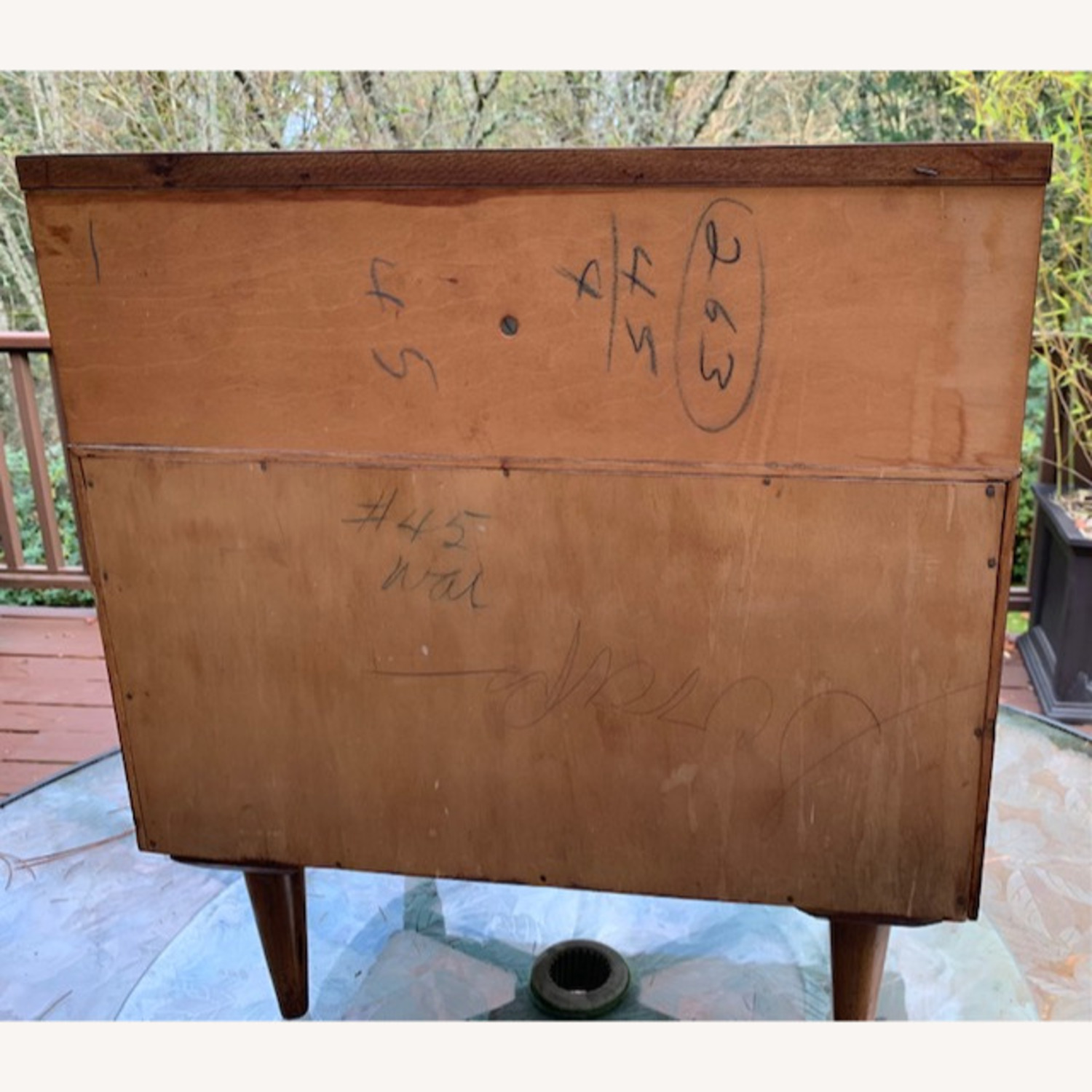 Vintage/Antique Dark Brown Wood Side Tables - image-8