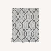 West Elm Ikat Links Rug  (Frost Gray)
