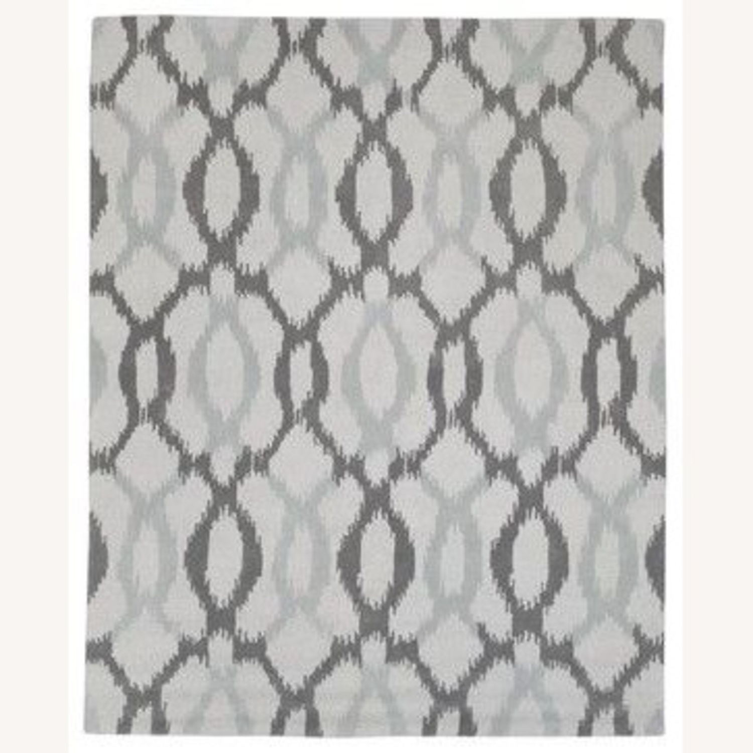 West Elm Ikat Links Rug (Frost Gray) - image-4