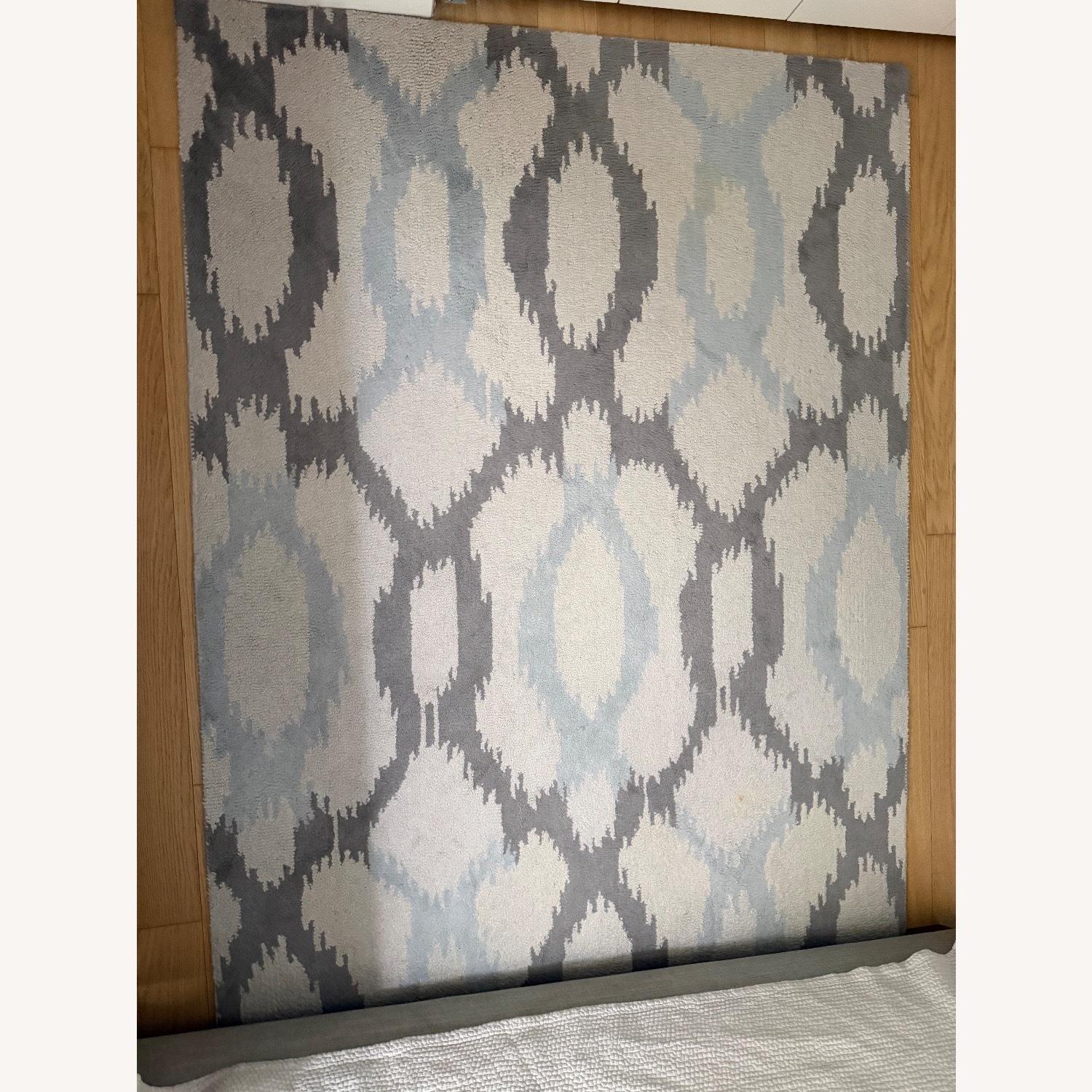 West Elm Ikat Links Rug (Frost Gray) - image-1